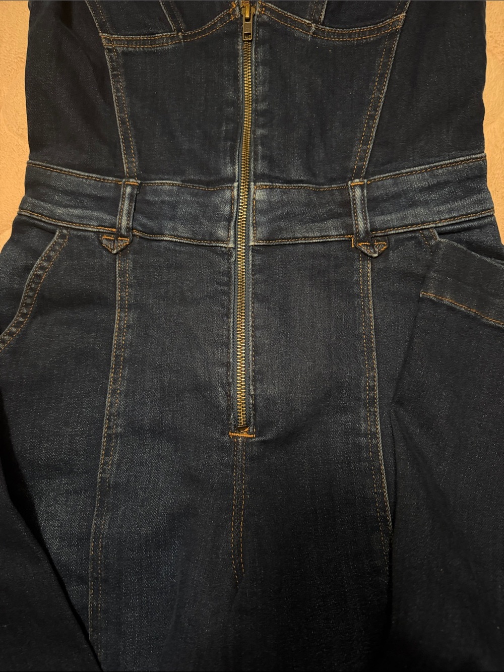 Pilcro Slim Flared Overalls by Anthropologie - Picture 3 of 14